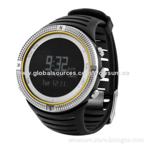 Sports and Fitness Digital Watch with Compass, Altimeter, Barometer and Thermometer